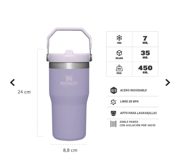 Botella Stanley Flip Straw 591 ml - Imagen 6